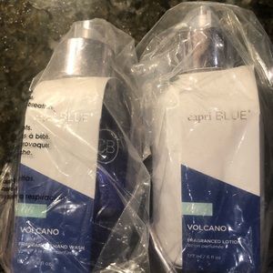 NWT Capri Blue Hand soap & lotion set.